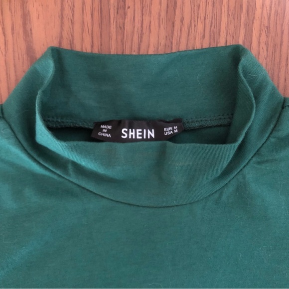 Flower Embroidered Green Pencil Dress M - Picture 6 of 7